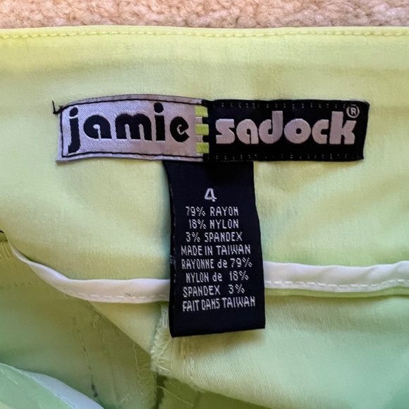 Lime Green Jamie Sadock Capri stretch pants - Picture 3 of 3